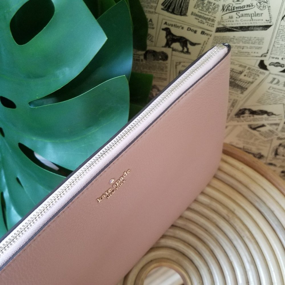 Jackson Large Zip Pouch Rosy cheeks Kate Spade - Picture 5 of 7